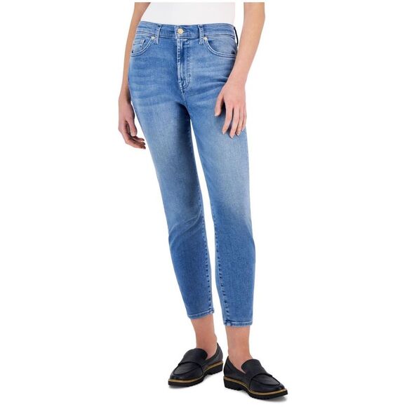 For All ManKind Womens The Ankle Gwenevere Skinny Fit Jeans